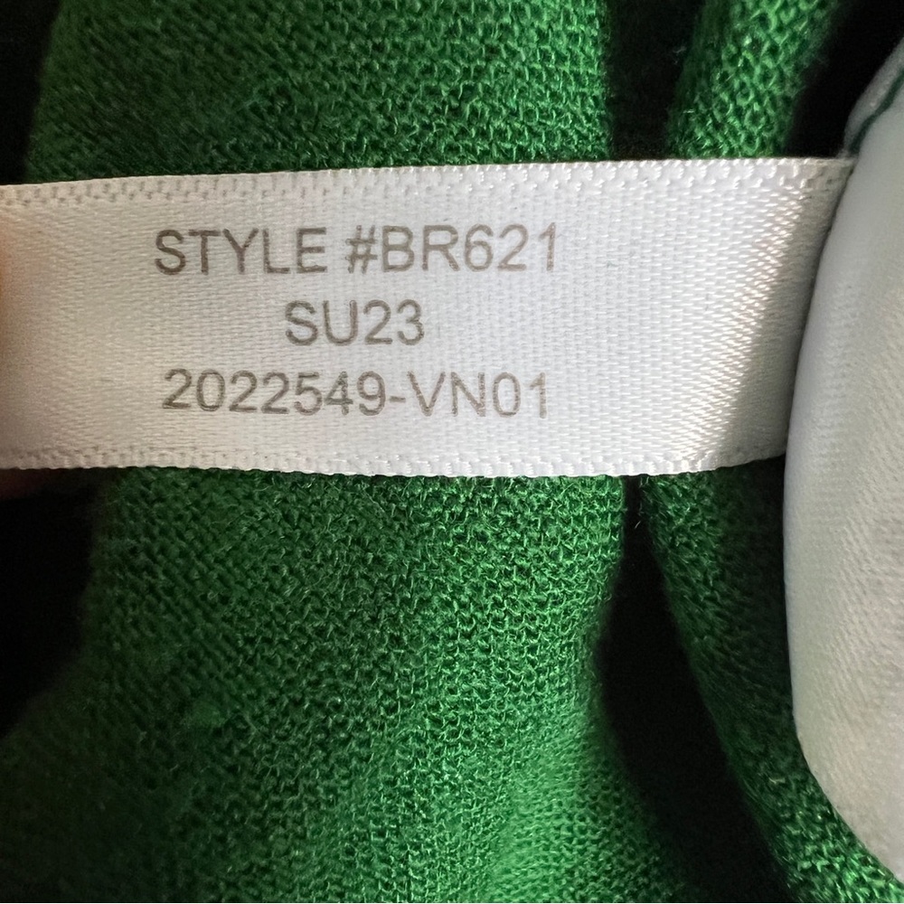 J.Crew Factory Green Linen Blend Button Front Mini Dress Size 8 Pockets Casual - Picture 11 of 11